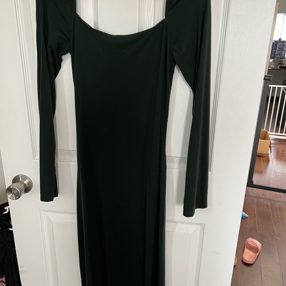 Reformation Dress Size M Dark Forrest Green - Picture 4 of 5